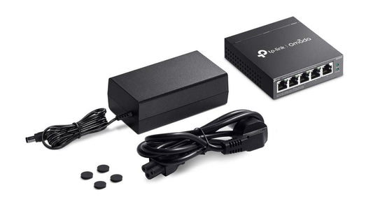 Omada ES205GP - 5-Port GbE PoE+ switch, 65W PoE budget