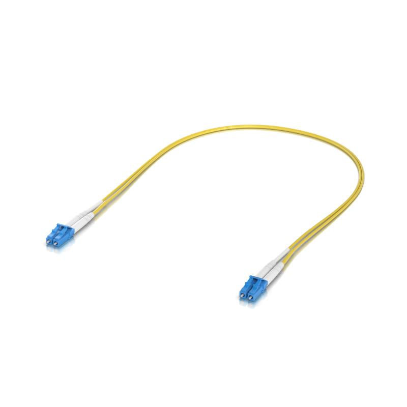 OS2 Duplex LC UPC Fiber Patch Cable, 0.5m