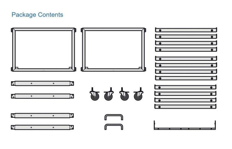 Toolless Mini Rack U-Rack-6U-TL