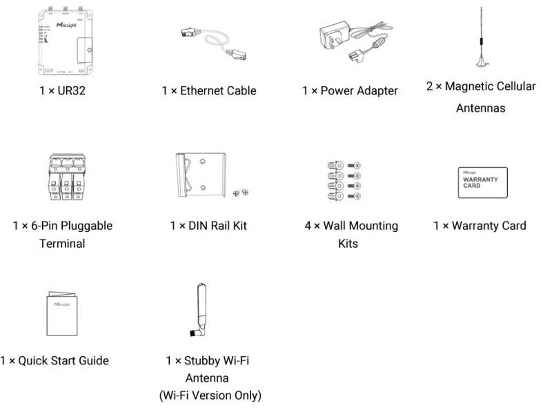 Industrial UR32 LTE-router WiFi & RS485
