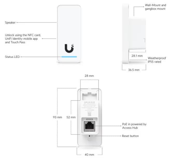 UniFi Access G3 Reader (Black)