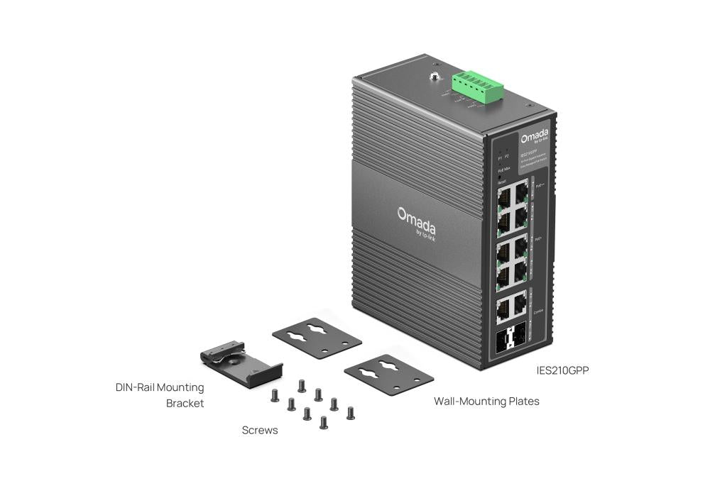 Omoda IES210GPP - 10-poorts GbE Switch, 240W PoE budget