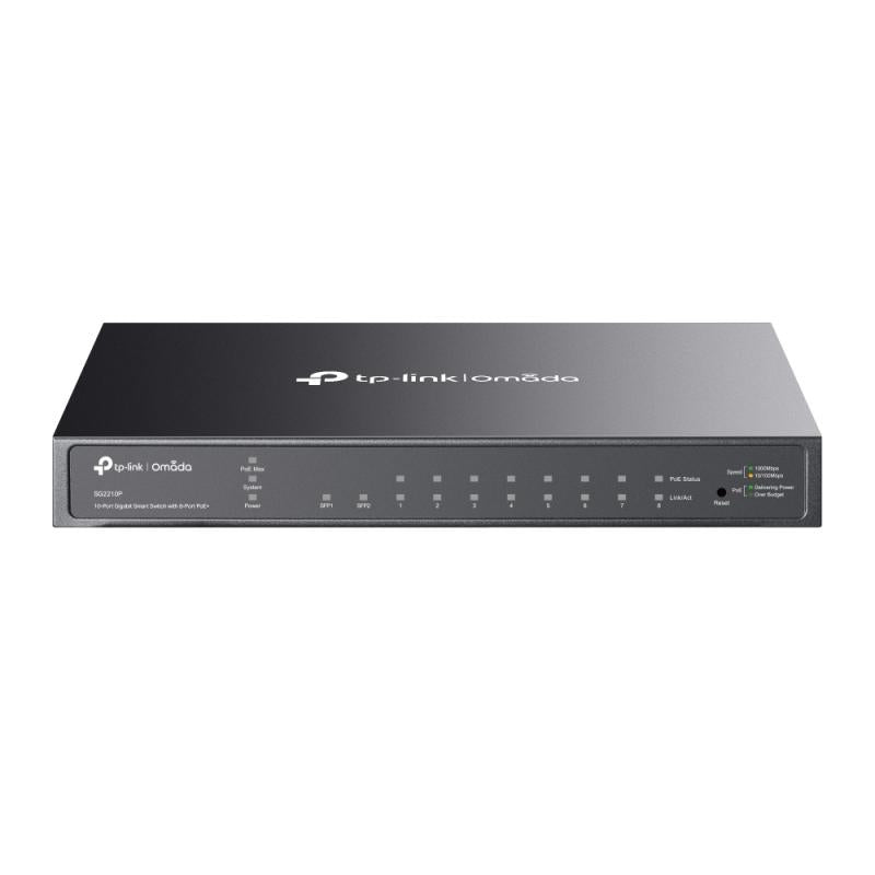 TL-SG2210P - 8-poort gigabit 802.3af PoE switch