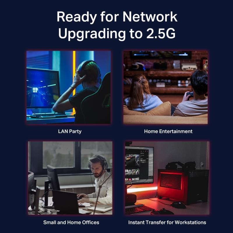 Omada TL-SG108-M2 - 8-poorts 2.5G Desktopswitch