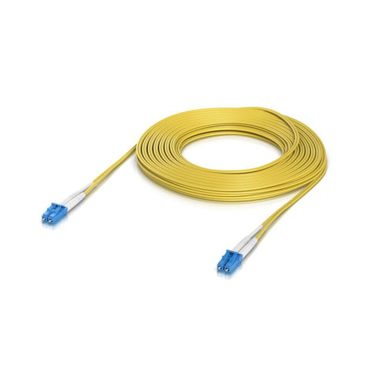 OS2 Duplex LC UPC Fiber Patch Cable, 15m