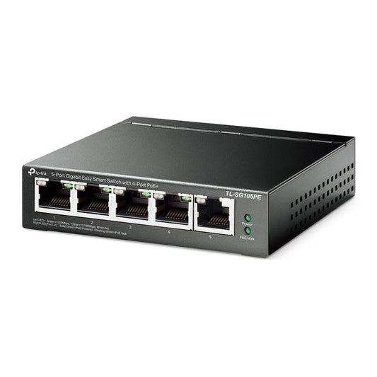 Omada TL-SG105PP - 5-poorts GbE PoE+ switch, 65W PoE budget