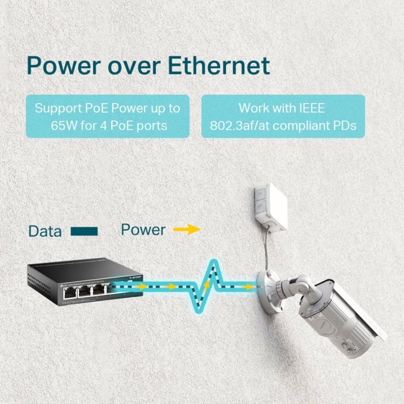TL-SG1005P - 5-poort gigabit 802.3af PoE switch