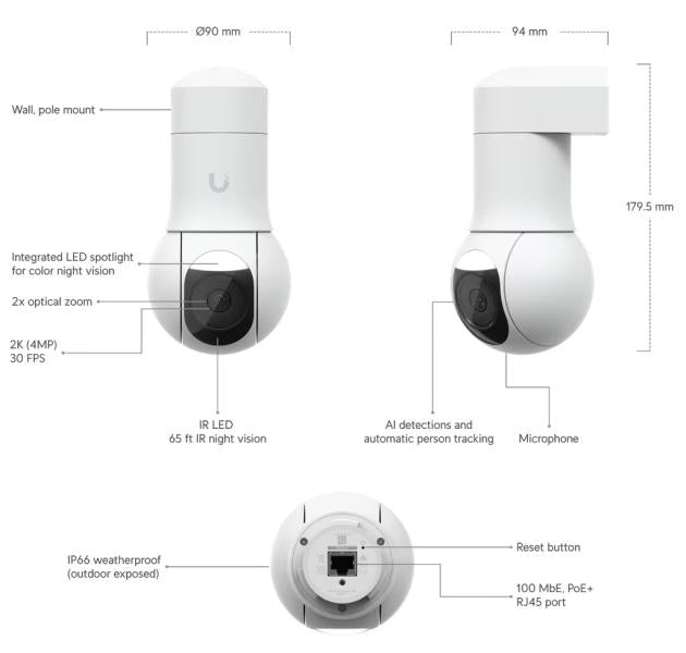 UniFi Protect G5 PTZ (White)