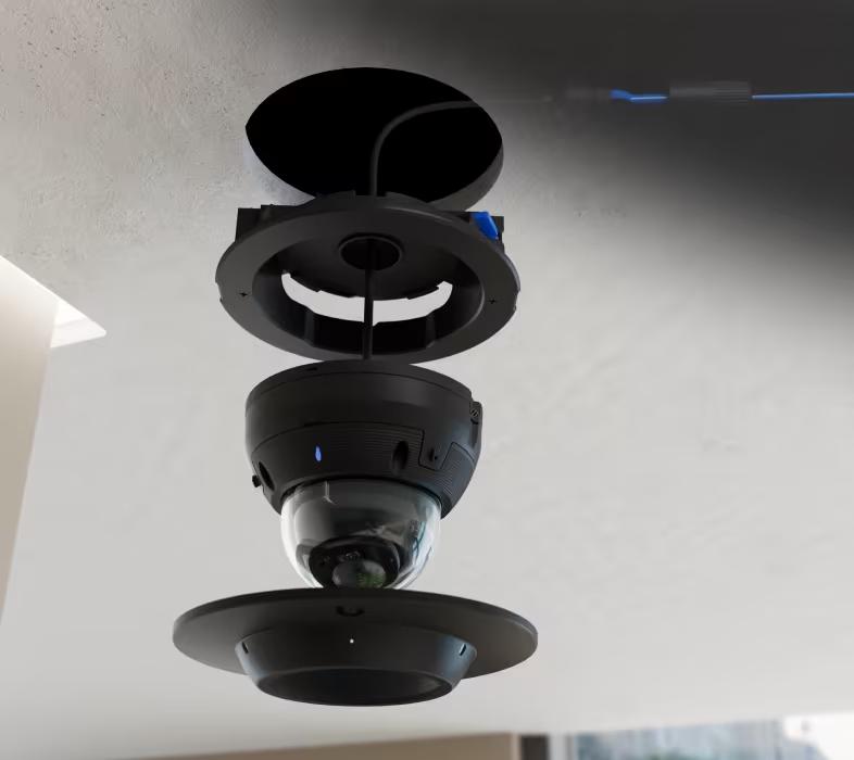 AI Dome Camera Flush Mount (Black)
