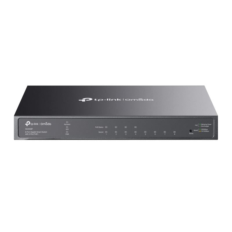 Omada TL-SG2008P - 8-poort GbE PoE+ switch, 62W PoE budget