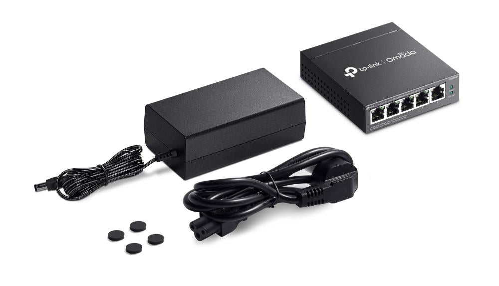 Omada ES205GP - 5-Port GbE PoE+ switch, 65W PoE budget