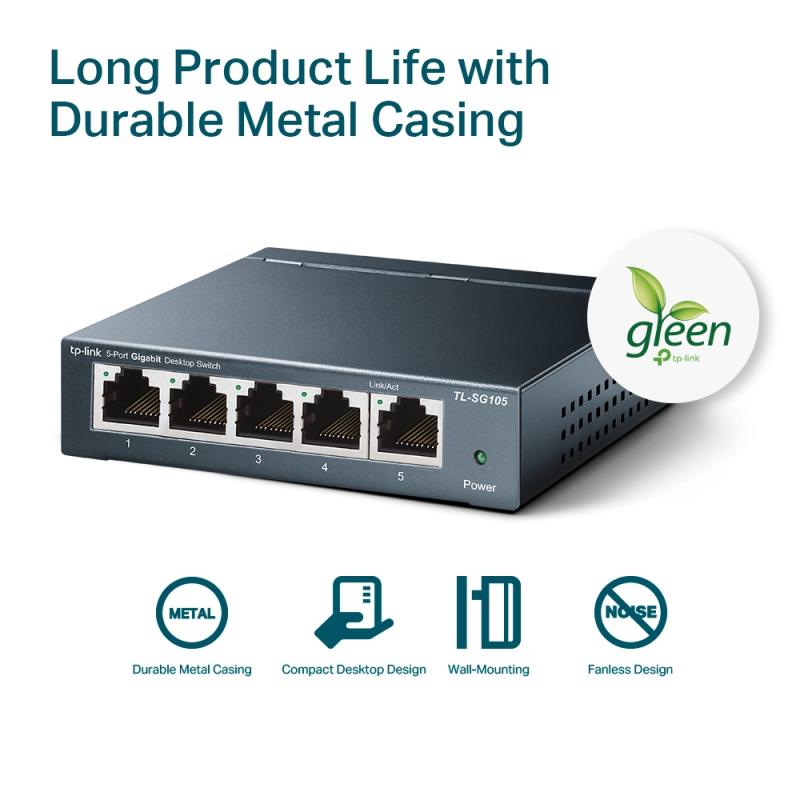 TL-SG105 - 5-poort gigabit 802.3x switch
