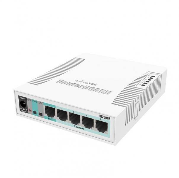 RB260GS - 5 poort switch + SFP cage