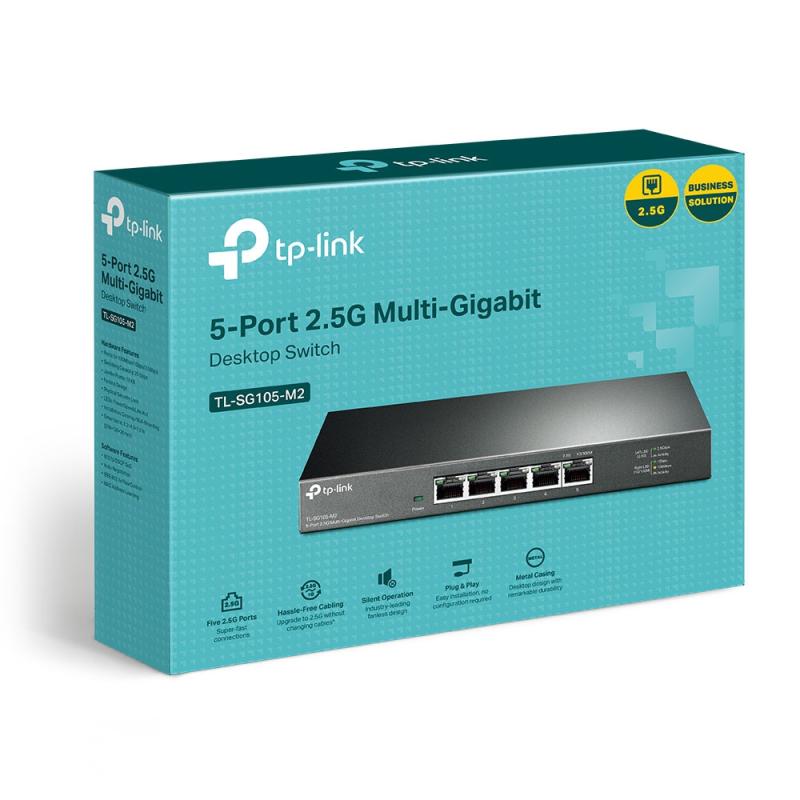 Omada TL-SG105-M2 - 5-Port 2.5G Desktop Switch
