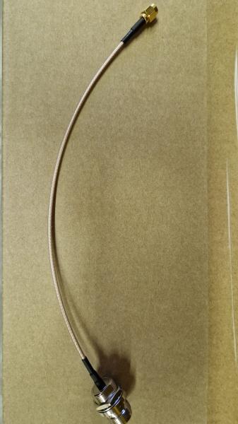 N-Female Bulkhead type 2 <> RP-SMA 25 cm