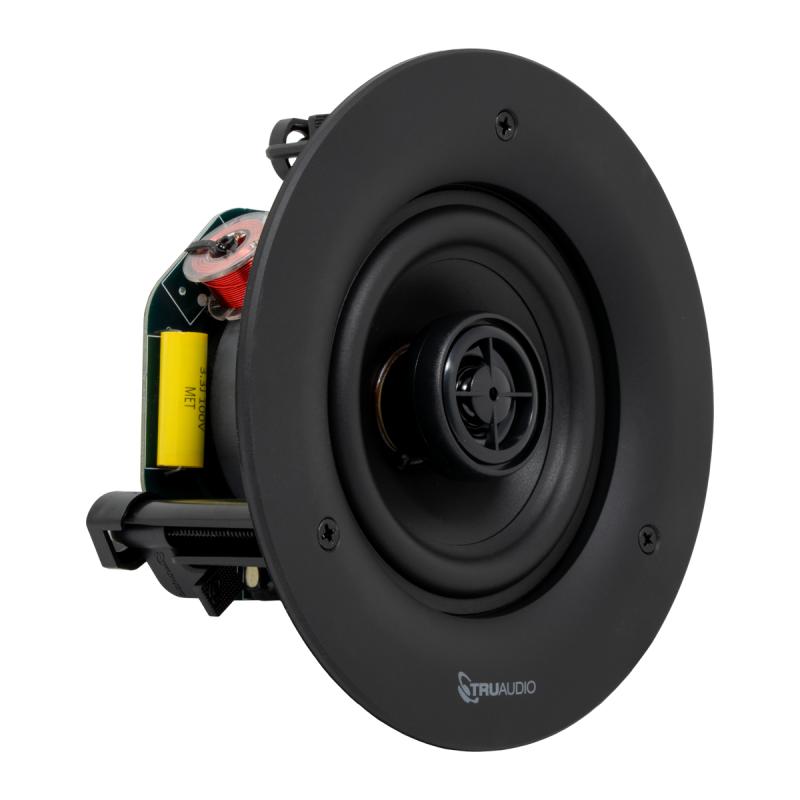 TruAudio LFR, High output round 2-way in-ceiling frameless speaker, 4” poly woofer
