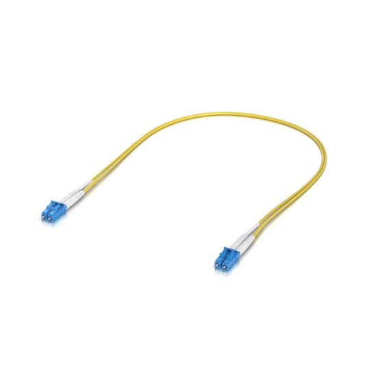 OS2 Duplex LC UPC Fiber Patch Cable, 0.5m