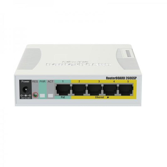 RB260GSP - 5 port gigabit switch + PoE