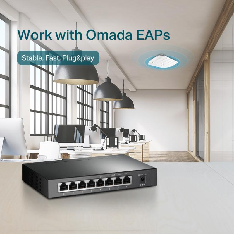 TL-SG1008P - 8-poort gigabit 802.3af PoE switch