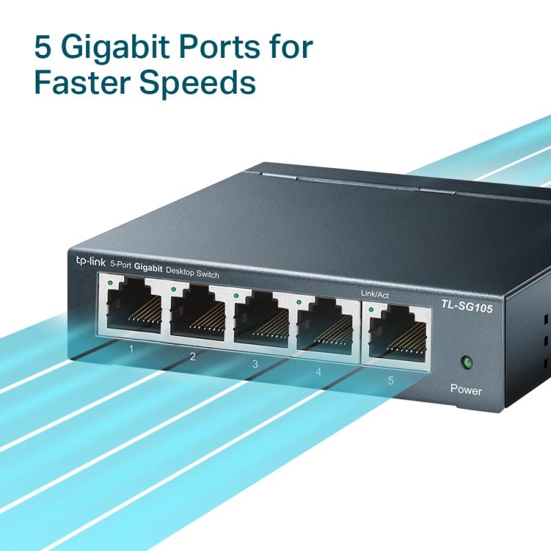TL-SG105 - 5-poort gigabit 802.3x switch