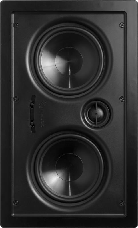 Ghost HT Series 5.25inch LCR In-Wall Speaker, Injected Poly Woofer