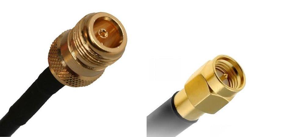 Pigtail RF240 - SMA male / N Female, 1m