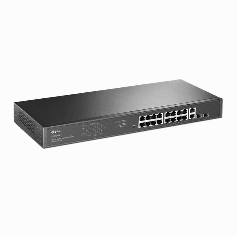 TL-SG1218MP - 18-poorts GbE PoE+ switch, 250W PoE budget