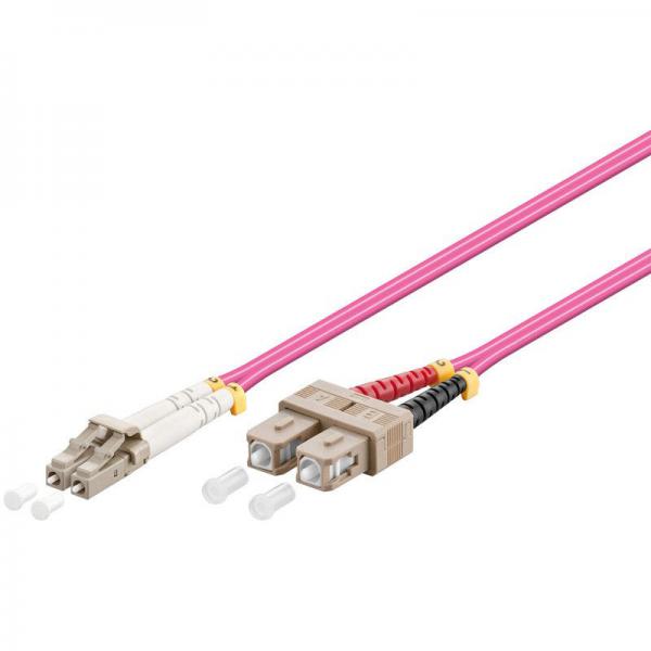 Duplex Patchkabel OM4 LC-SC, 3m