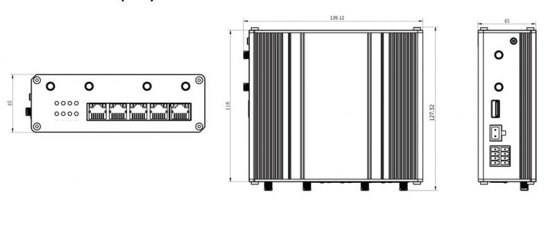 Industrial UR75 Ultra 5G-router GPS/WiFi