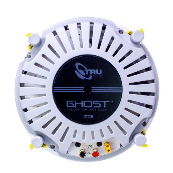 G72 Ghost 7 In-ceiling, TruGrip Toolless Design, White Poly Woofer with Quick Connect