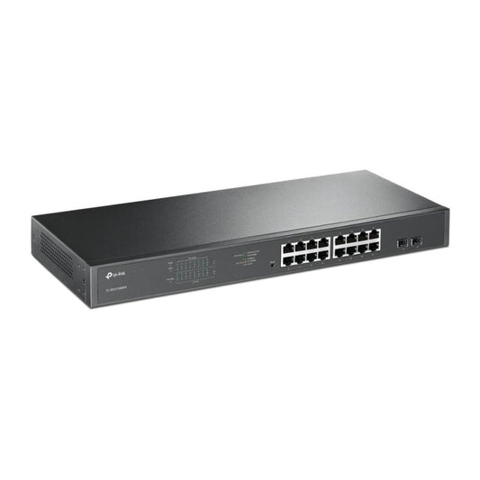 TL-SG1218MPE - 16-poorts GbE PoE+ switch, 192W PoE budget