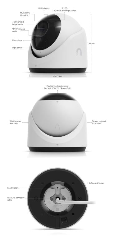 UniFi Protect G6 Turret (White)