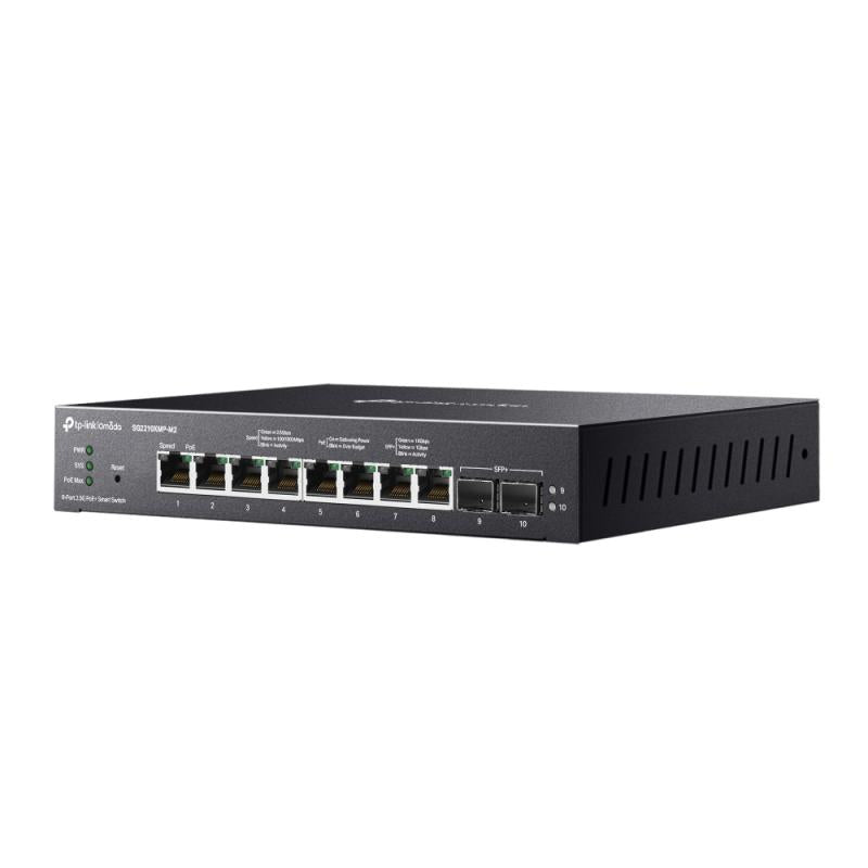 Omada SG2210XMP-M2 - 8-poorts 2.5GbE PoE+ Switch, 160W PoE budget