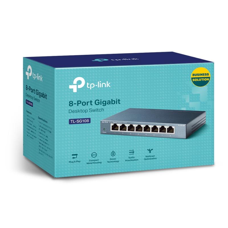 TL-SG108 - 8-poort gigabit 802.3x switch