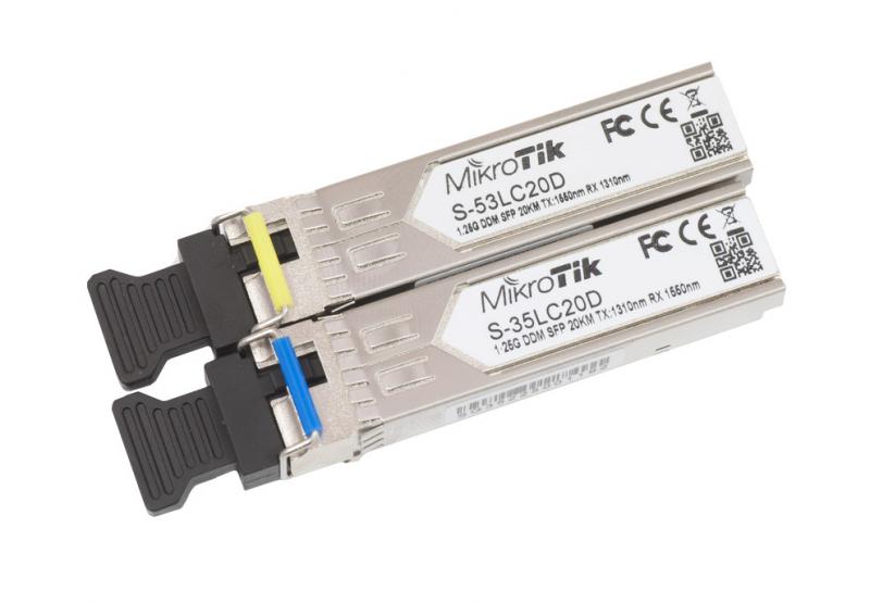 SFP module S-35/53LC20D, SM, 20km, 1.25G