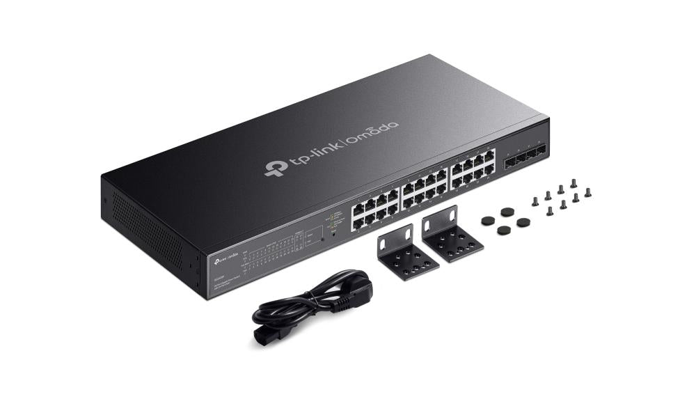 Omada TL-SG2428P - 28-poorts GbE PoE+ switch, 250W PoE budget